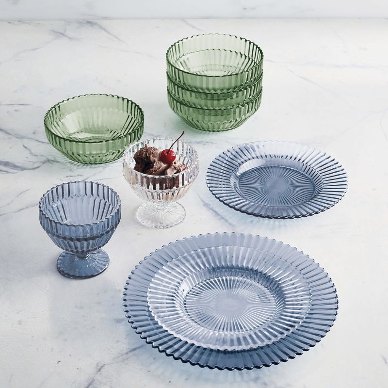 FRONTGATE SET OF 4 ARCHIE DINNERWARE COLLECTION 