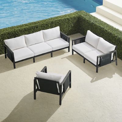 Veda 3-pc. Sofa Set in Espresso Teak