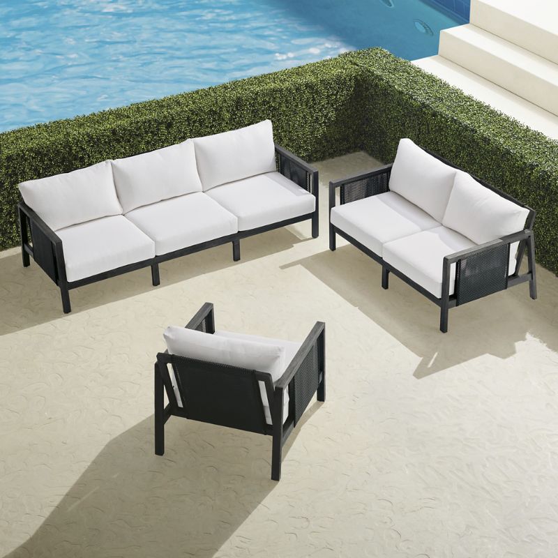 FRONTGATE VEDA 3-PC. SOFA SET IN ESPRESSO TEAK 