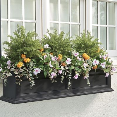 Indoor/Outdoor Cypress Floral Window Box Filler