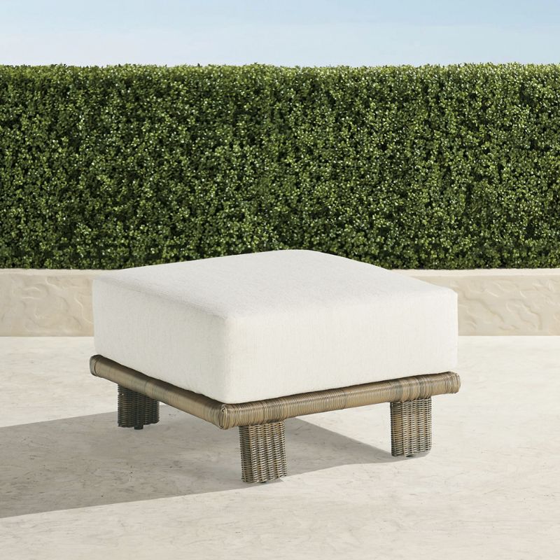 Frontgate Carena Ottoman With Cushion