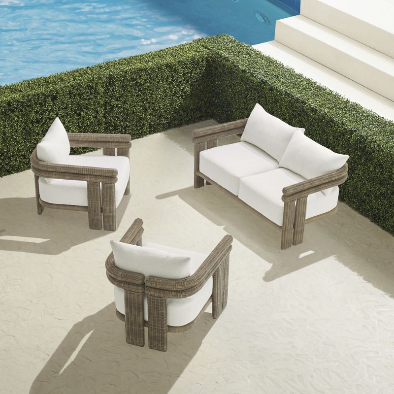 Frontgate Carena 3-pc. Loveseat Set With Cushions
