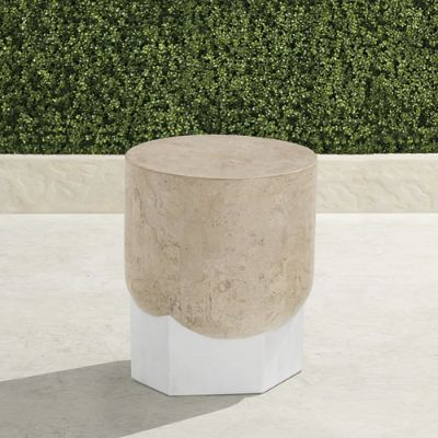 Caldera Stone Accent Stool