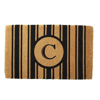 Margot Stripe Monogrammed Door Mat