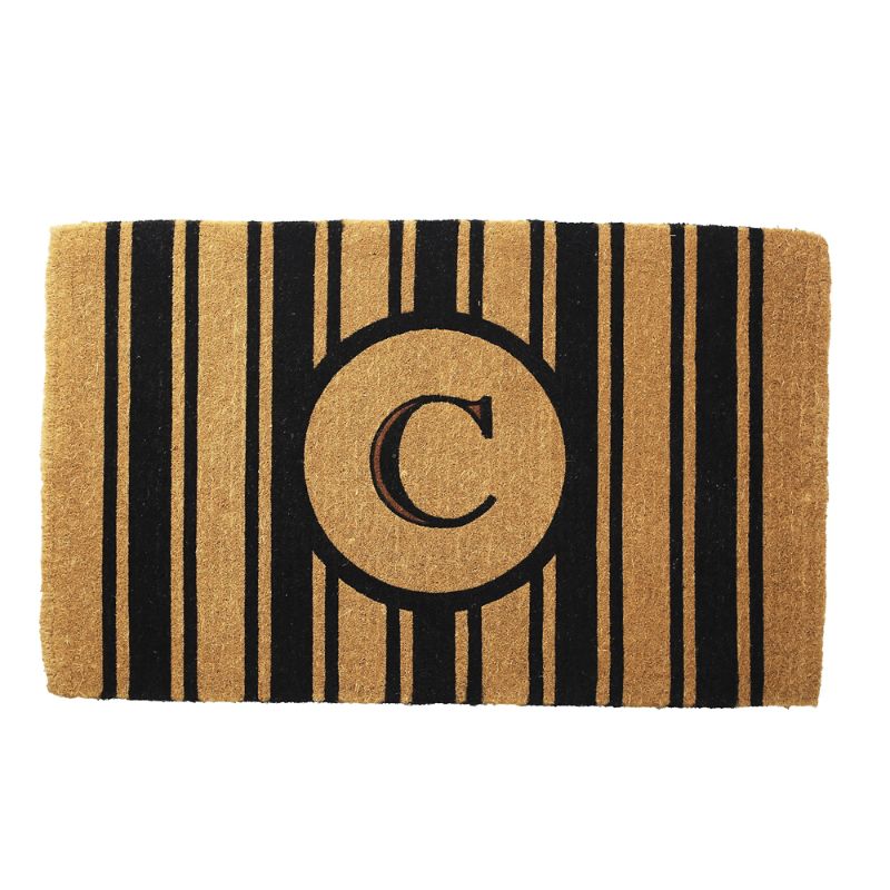 Frontgate Margot Stripe Monogrammed Door Mat