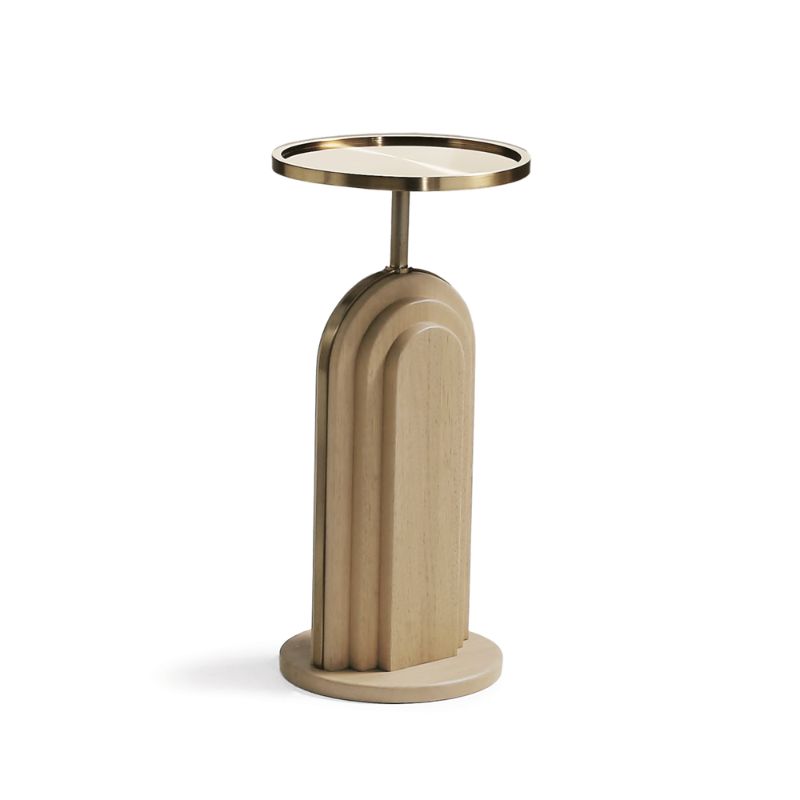 FRONTGATE NALA DRINK TABLE IN ALMOND 