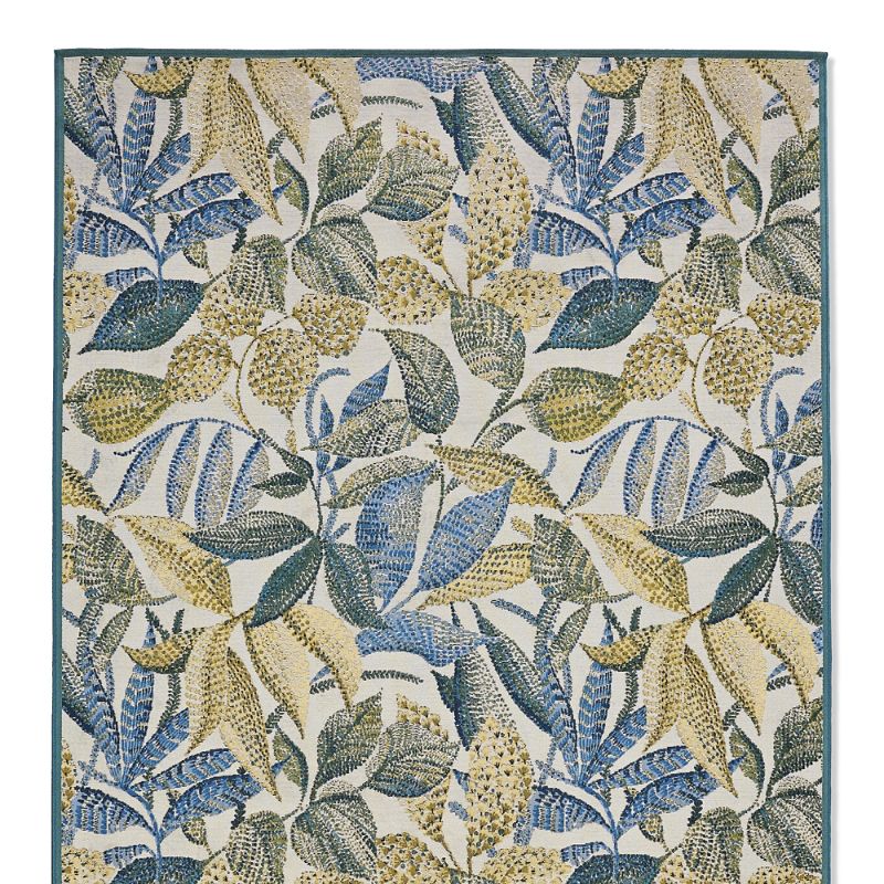 Frontgate Summer Vine Indoor/outdoor Rug In Blue