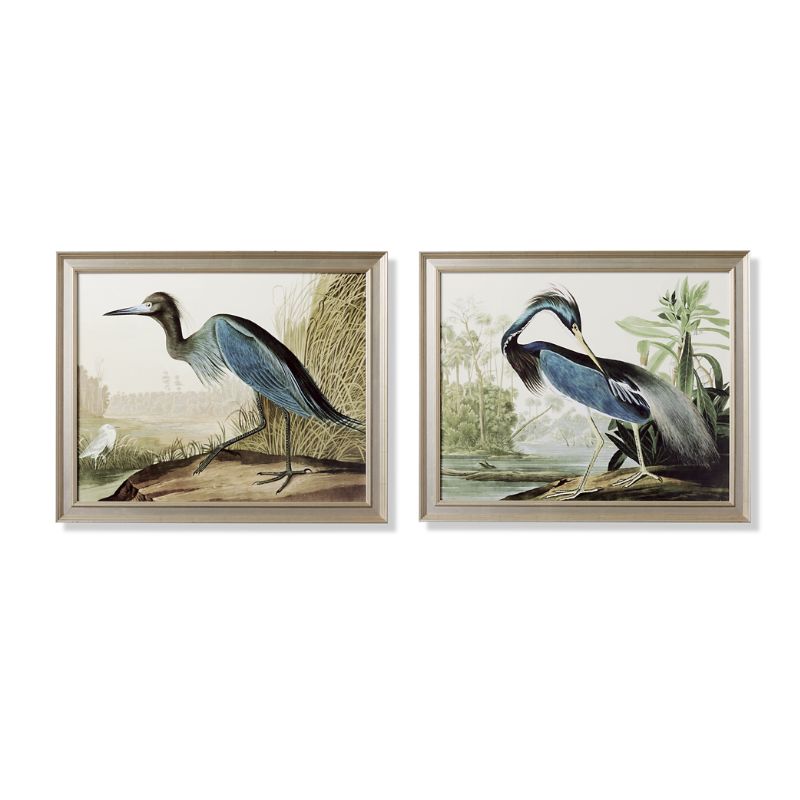 FRONTGATE TEAL HERONS GICLEE PRINTS 