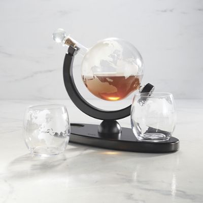 Globe Decanter & Whiskey Glass Set