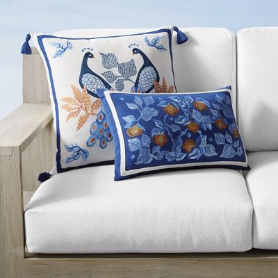 Azura Handpainted Outdoor Pillows