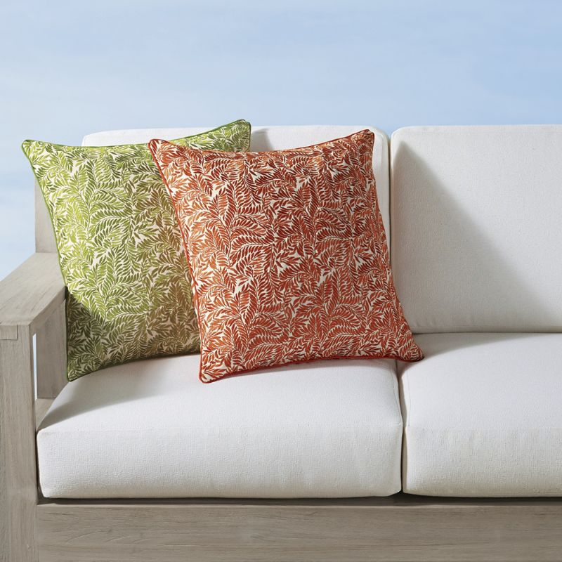 Frontgate Frank Lloyd Wright Clustered Leaves Indoor/outdoor Pillow