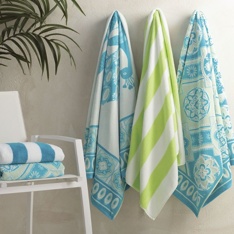 Frontgate Set Of 4 Tavira And Azura Beach Towels In Blue