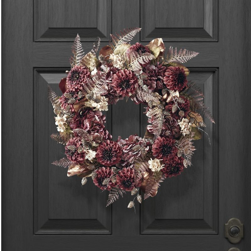 Frontgate Shades Of Merlot Wreath