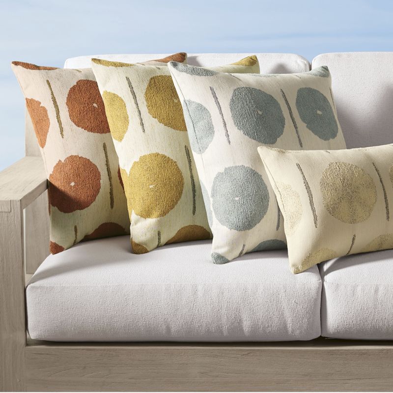 Frontgate Solstice Indoor/outdoor Pillow By Elaine Smith In Mist