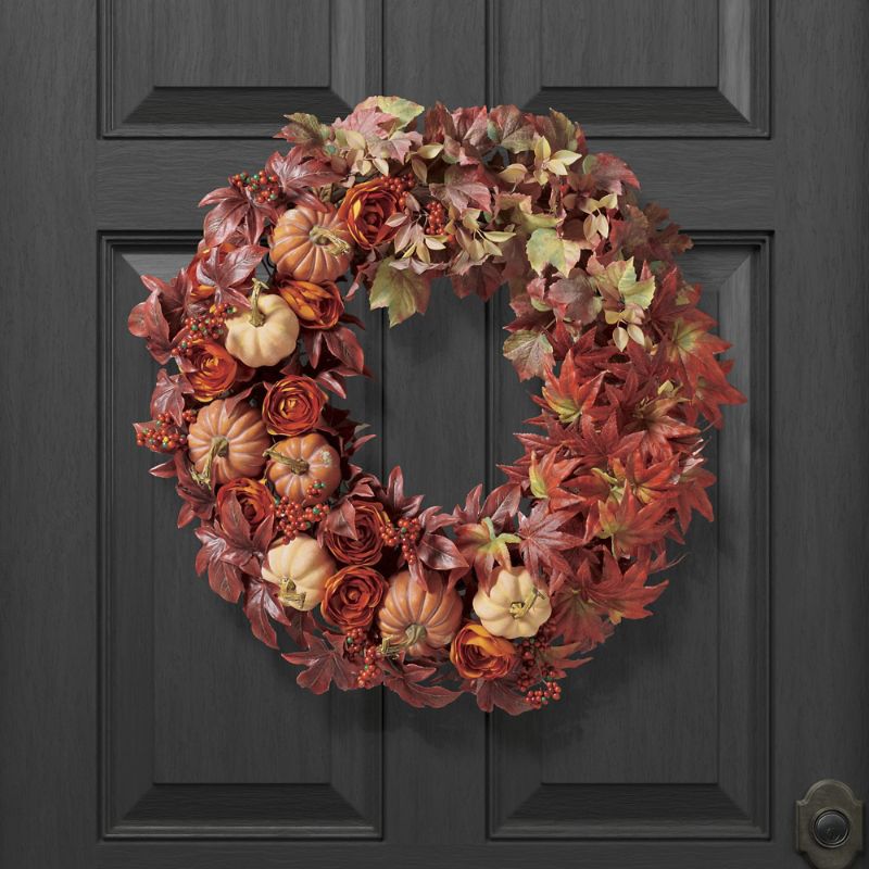 Frontgate October Leaves Wreath