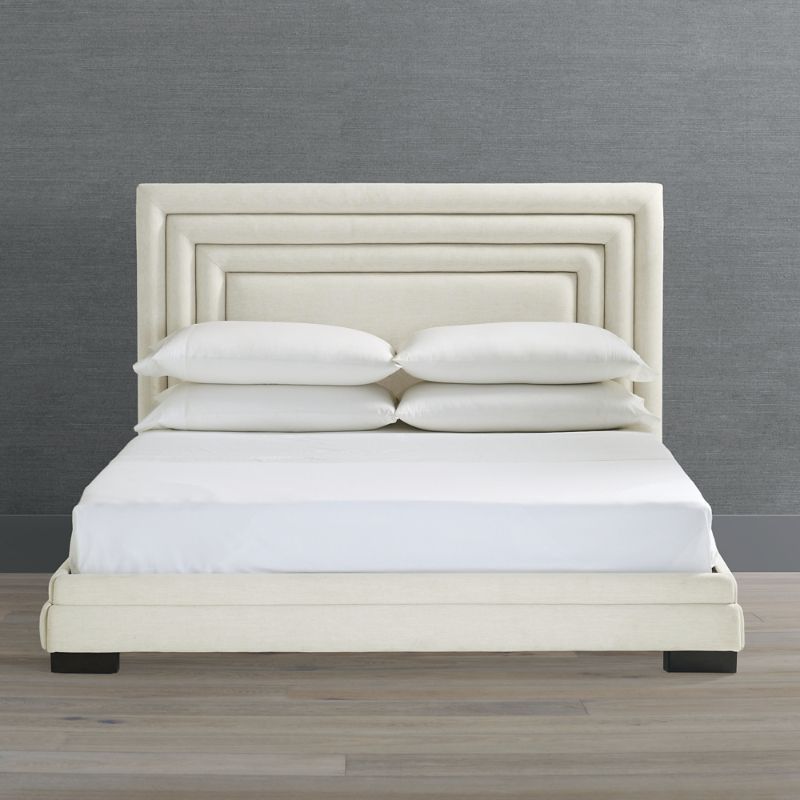 Frontgate Arwin Upholstered Bed In White