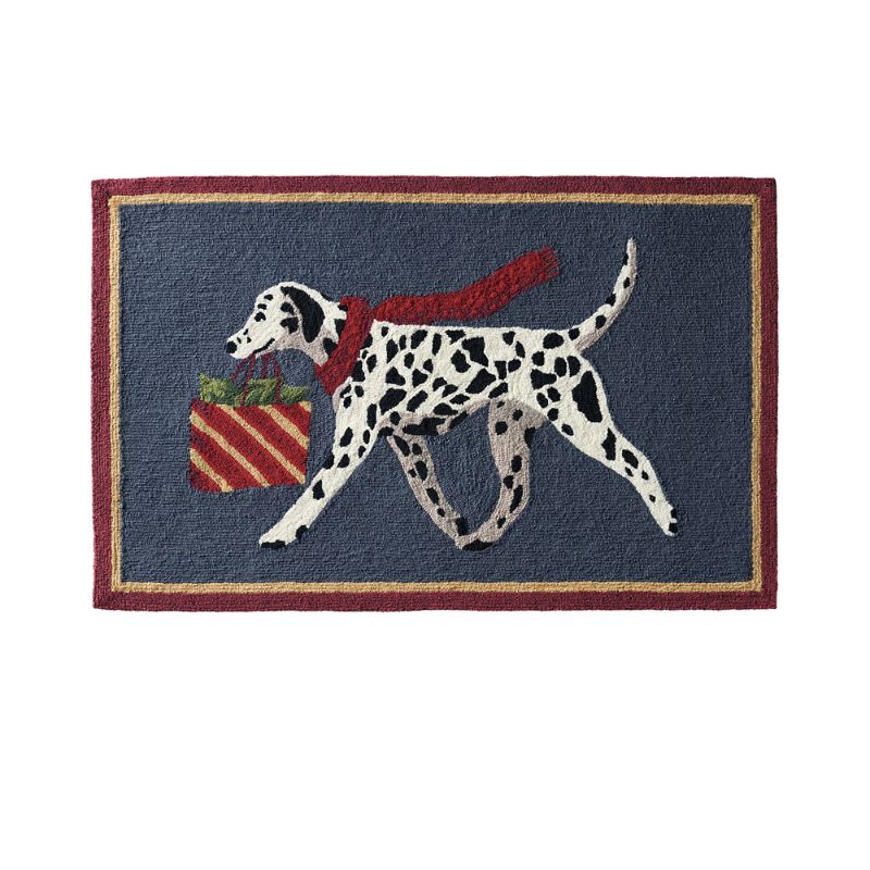 Frontgate Spotted Shopping Spree Door Mat In Blue