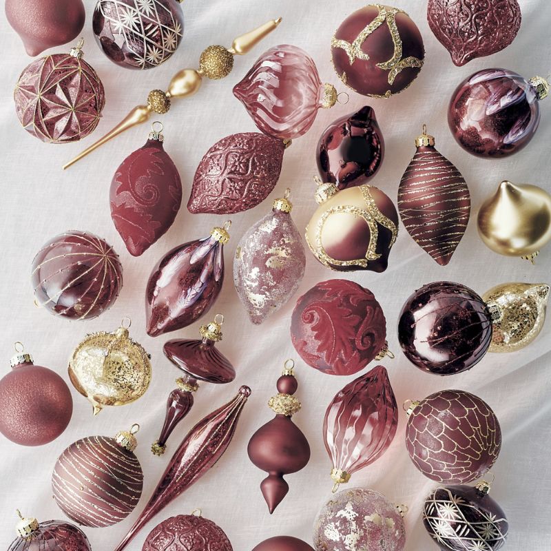 Frontgate Merry Merlot Ornament Collection