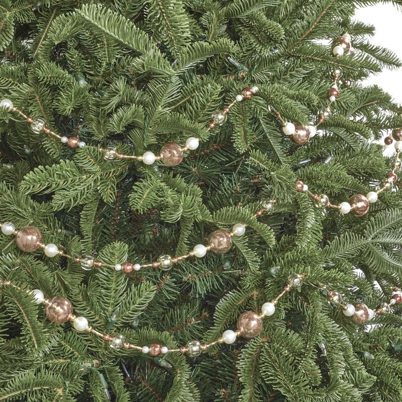 Frontgate Mini Bauble Ornament Garlands, Set Of Three In Gold