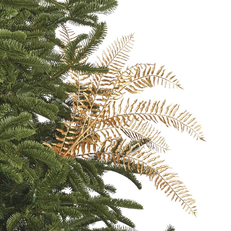 Frontgate Set Of 6 Metallic Fern Stem In Gold