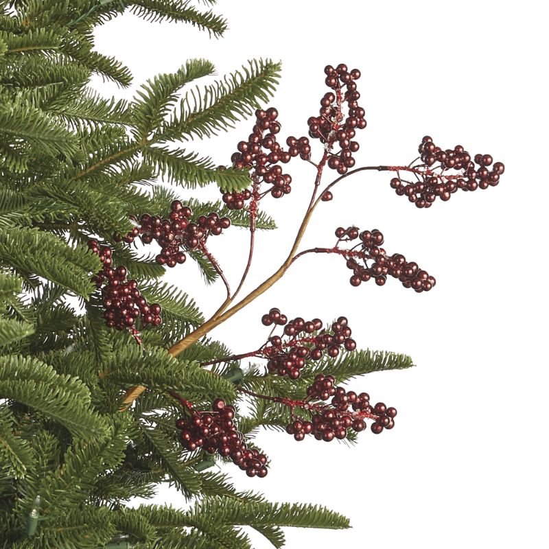 Frontgate Set Of 6 Lacquered Berry Stems In Green