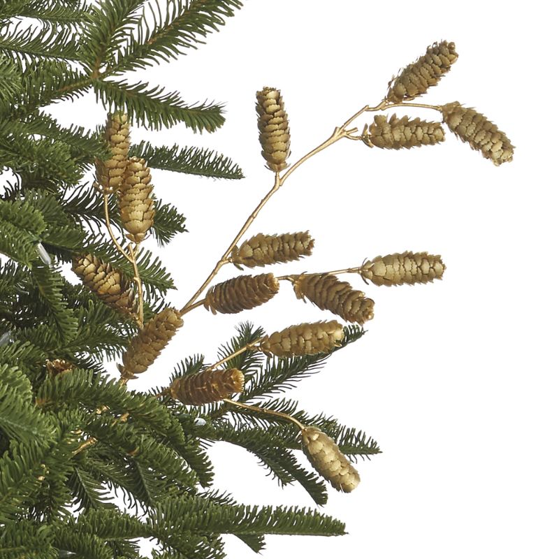 Frontgate Set Of 6 Metallic Pinecone Stems In Multi