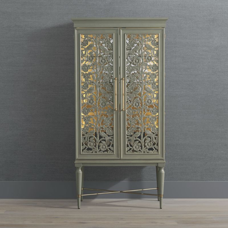 Frontgate Toulon Handcarved Bar Cabinet