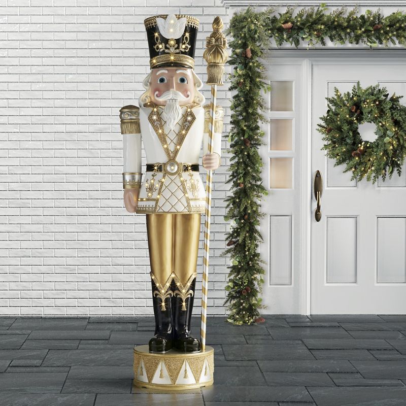 Frontgate 9 Ft. Led Giant Nutcrackers In Multi