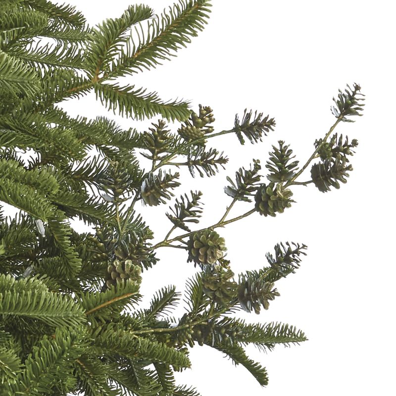 Frontgate Set Of 6 Metallic Pinecone Stems In Green