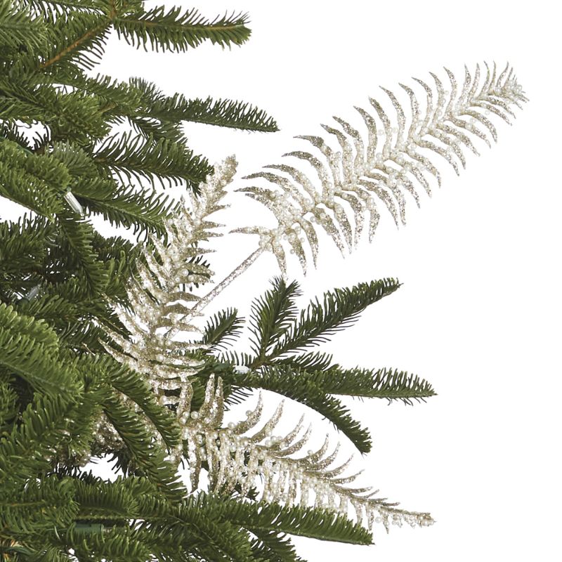 Frontgate Set Of 6 Pearl Beaded Fern Frond Sprays