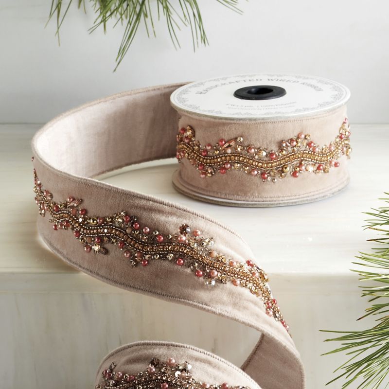 Frontgate Champagne Shimmer Ribbon