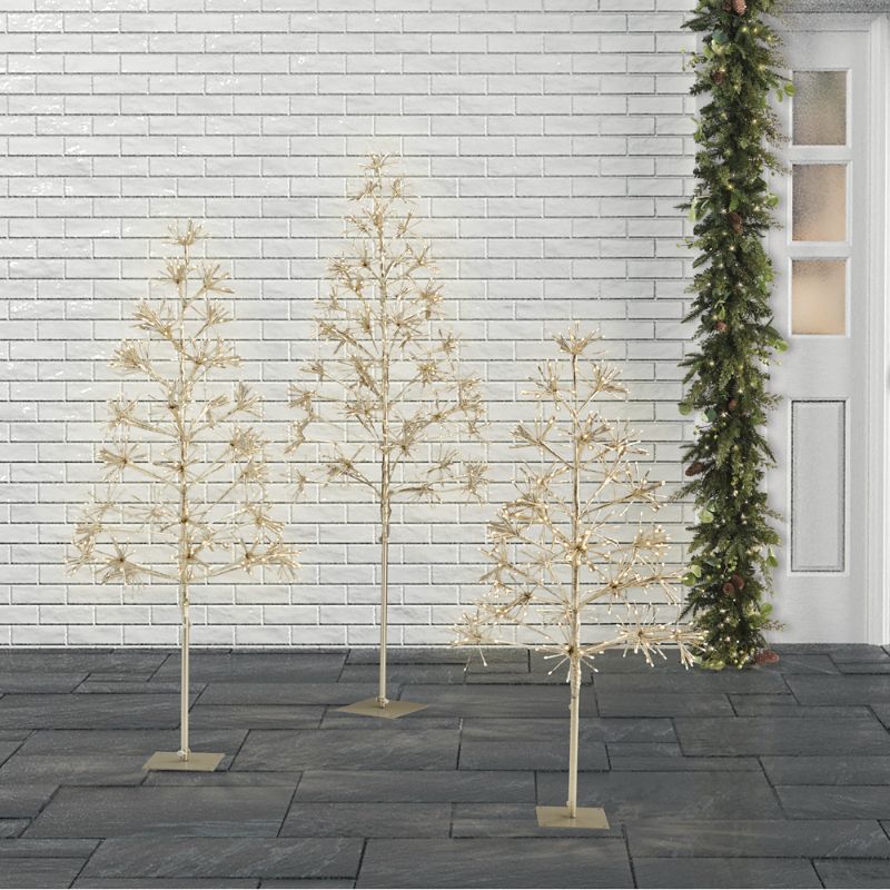 Frontgate Led Gold Twinkle Trees