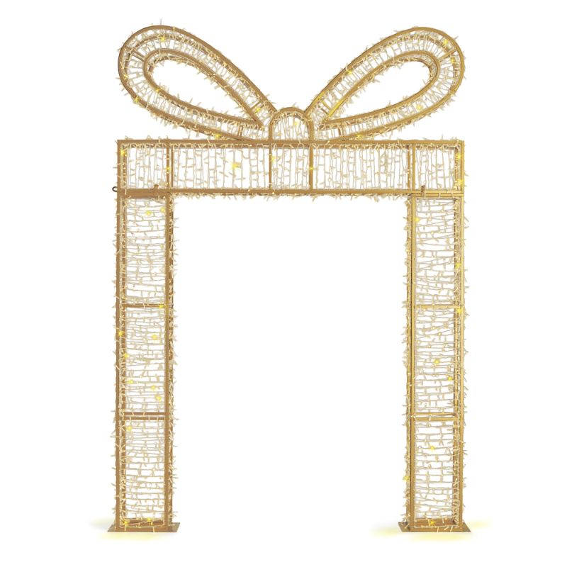 Frontgate Led Present Archway In Gold