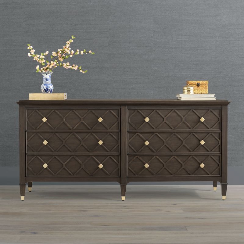 Frontgate Lucia 6-drawer Dresser In Brown