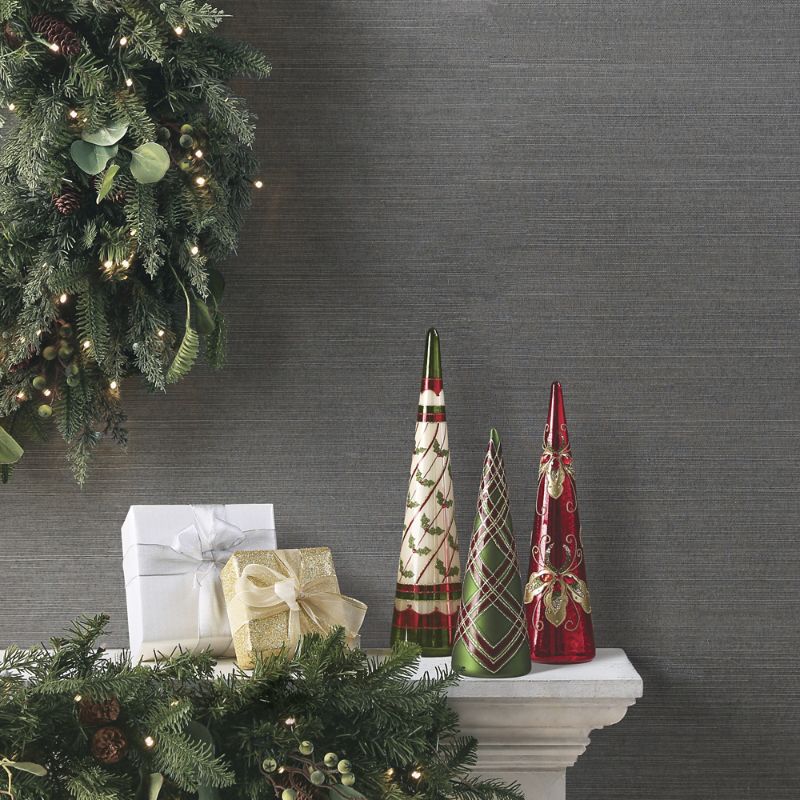 Frontgate Vintage Christmas Glass Tree Trio