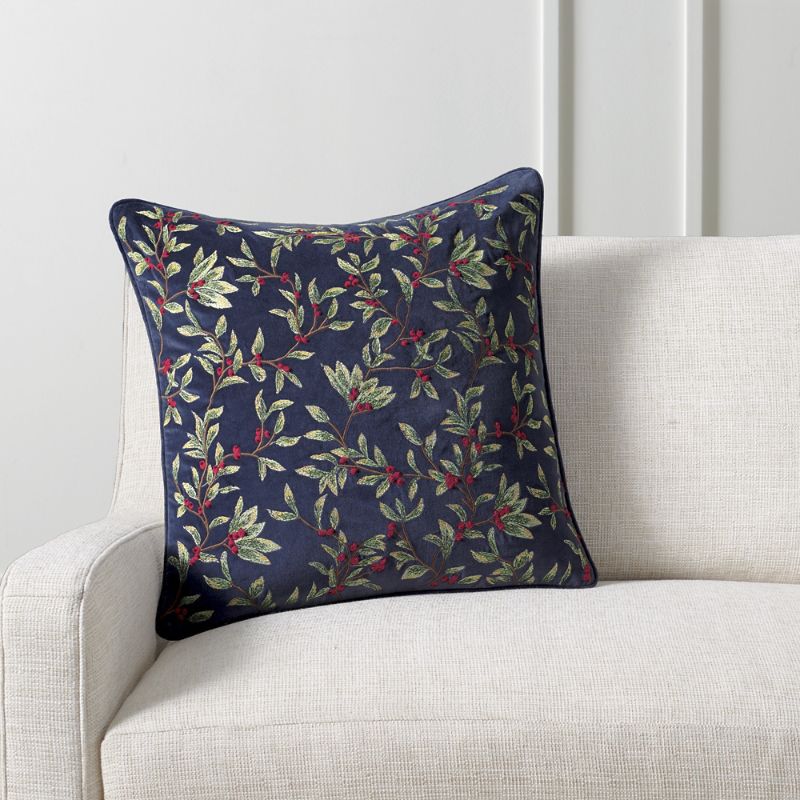 Frontgate Holly Leaf Pillow Cover