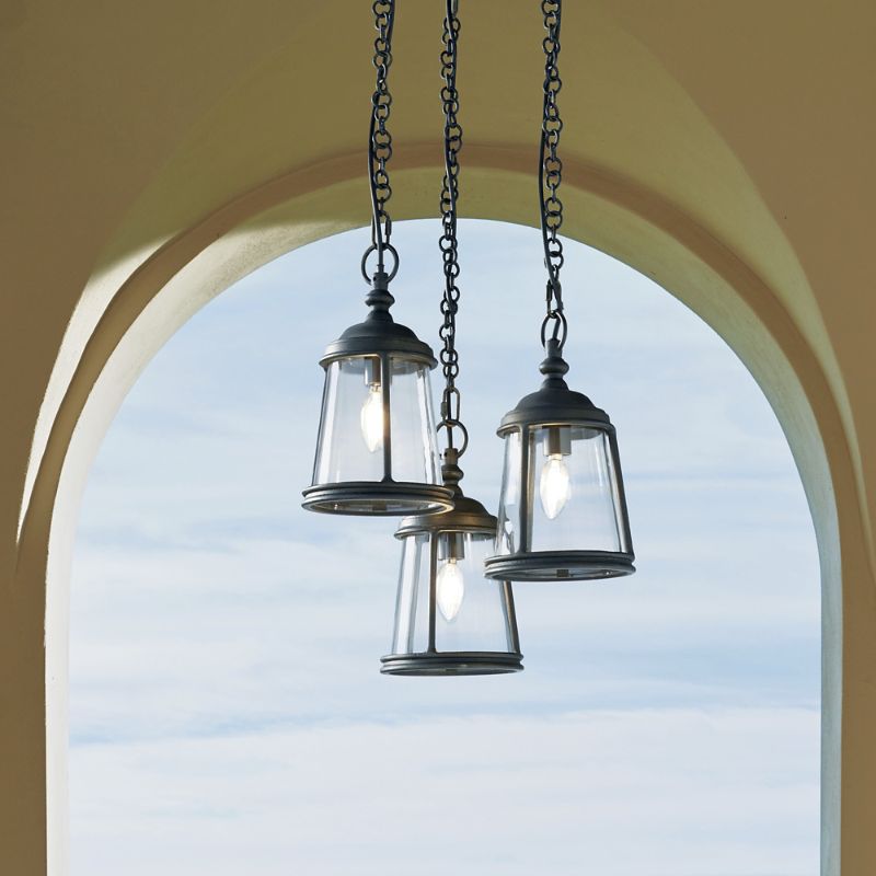 Frontgate Giada Indoor/outdoor Cluster Pendant In Black