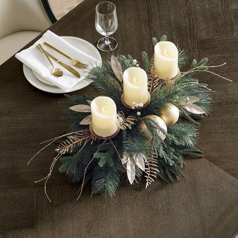 Frontgate Gleam And Glisten Centerpiece In Gold