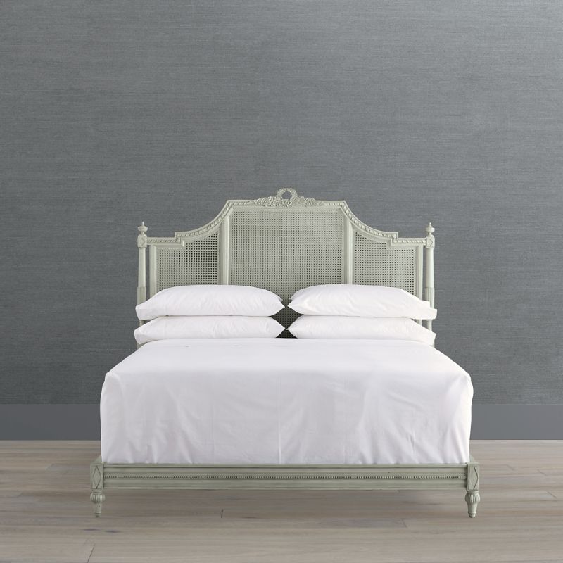 Frontgate Beauvier Low Footboard Bed In White