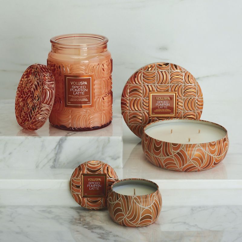 Frontgate Voluspa Spiced Pumpkin Latte Candle Collection