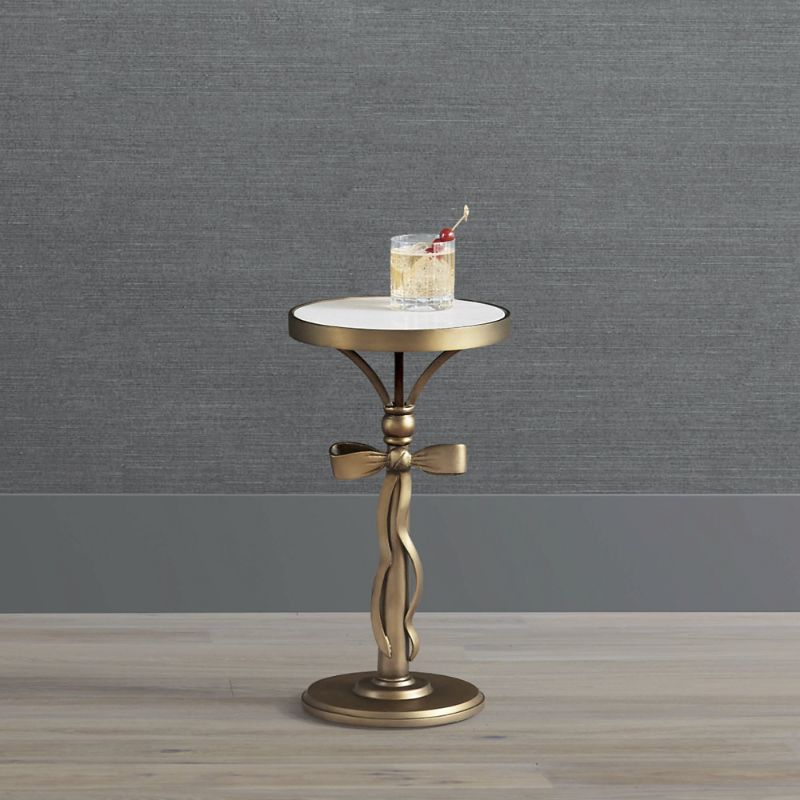 Frontgate Chloe Bow Drink Table
