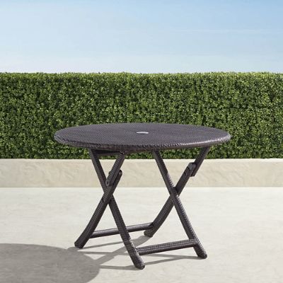 Cafe Round Folding Table - Frontgate
