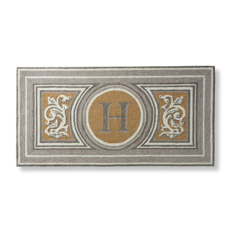 Frontgate Wingate Monogrammed Door Mat In Green