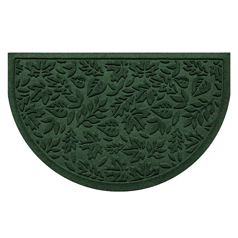 Water and Dirt Shield  Fall Day Half-round Door Mat