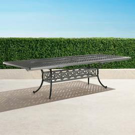 Carlisle Extending Cast-top Dining Table in Slate Finish