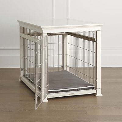 Luxury White Pet Residence Dog Crate - Medium (Up to 50 lbs.) - Frontgate