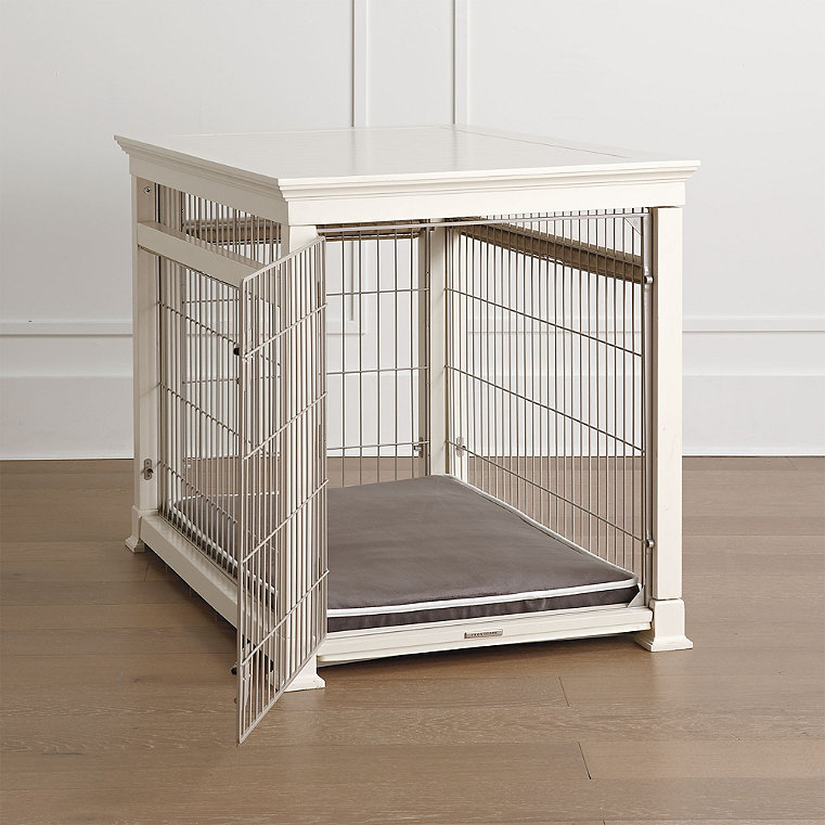Luxury White Pet Residence Dog Crate - Medium (Up to 50 lbs.) - Frontgate
