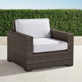Palermo Lounge Chair with Cushions in Bronze Finish