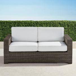 Palermo Loveseat with Cushions in Bronze Finish