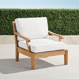 Cassara Lounge Chair with Cushions in Natural Finish